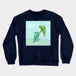 Frog Rainy Day Crewneck Sweatshirt